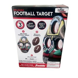 Franklin Future Champs Inflatable Football Target‎ Set 2 Footballs Pump
